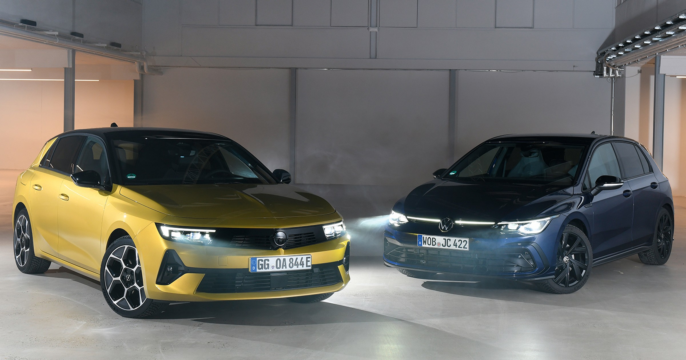Opel Astra L (VI) i Volkswagen Golf VIII (2022)