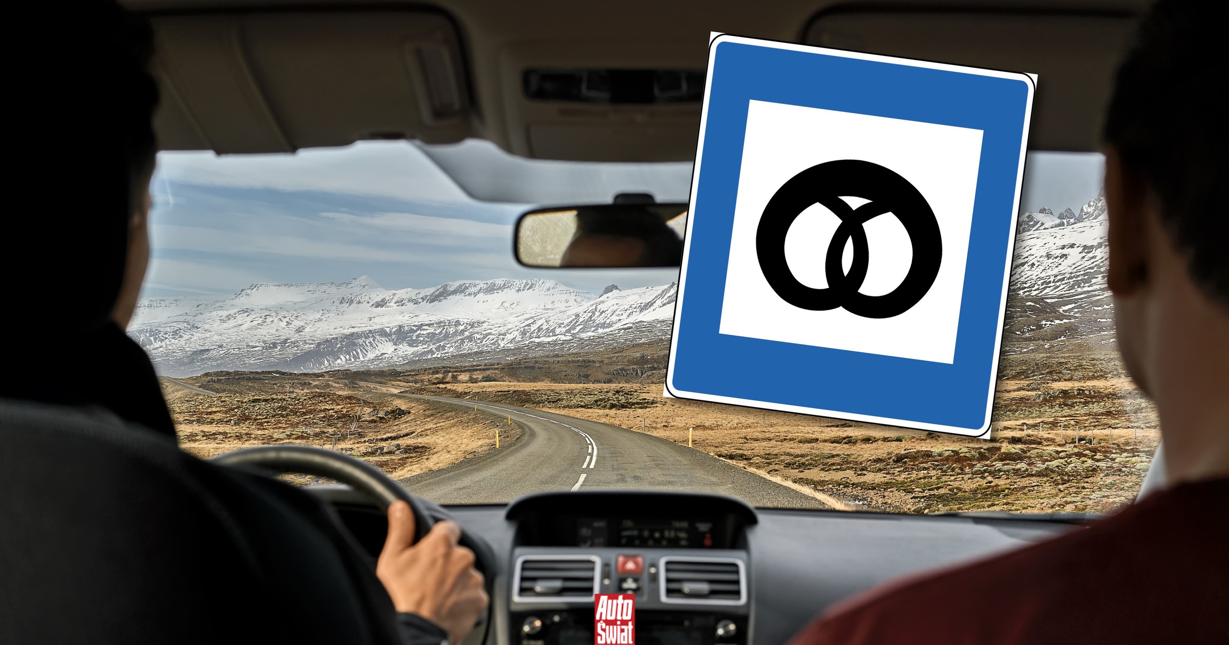 Znak E08.43 wygląda jak "precel". Co oznacza, i gdzie można go spotkać?