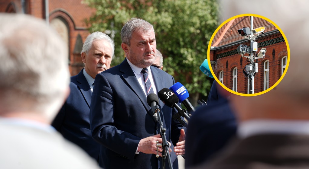 Nowy system  do kontroli przejazdu na czerwonym świetle w Malborku. Na otwarciu był wiceminister