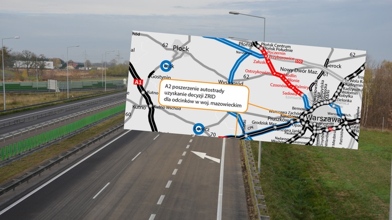 Autostrada A2 - są już pierwsze decyzje związane z rozbudową trasy