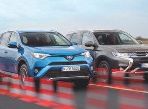 Hybrydowi pogromcy diesli - Mitsubishi Outlander PHEV i Toyota RAV4 Hybrid