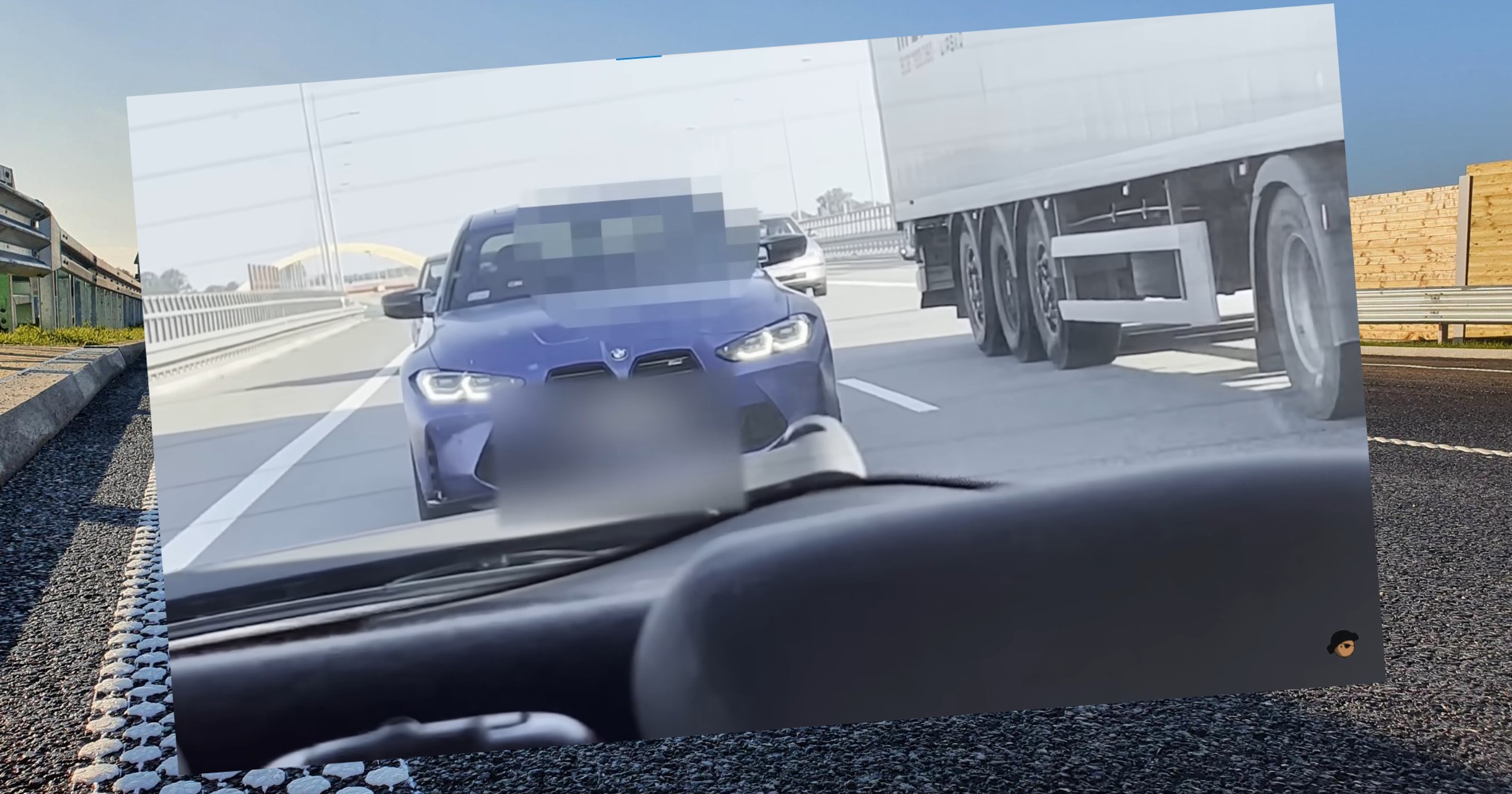 BMW M3 na autostradzie A1
