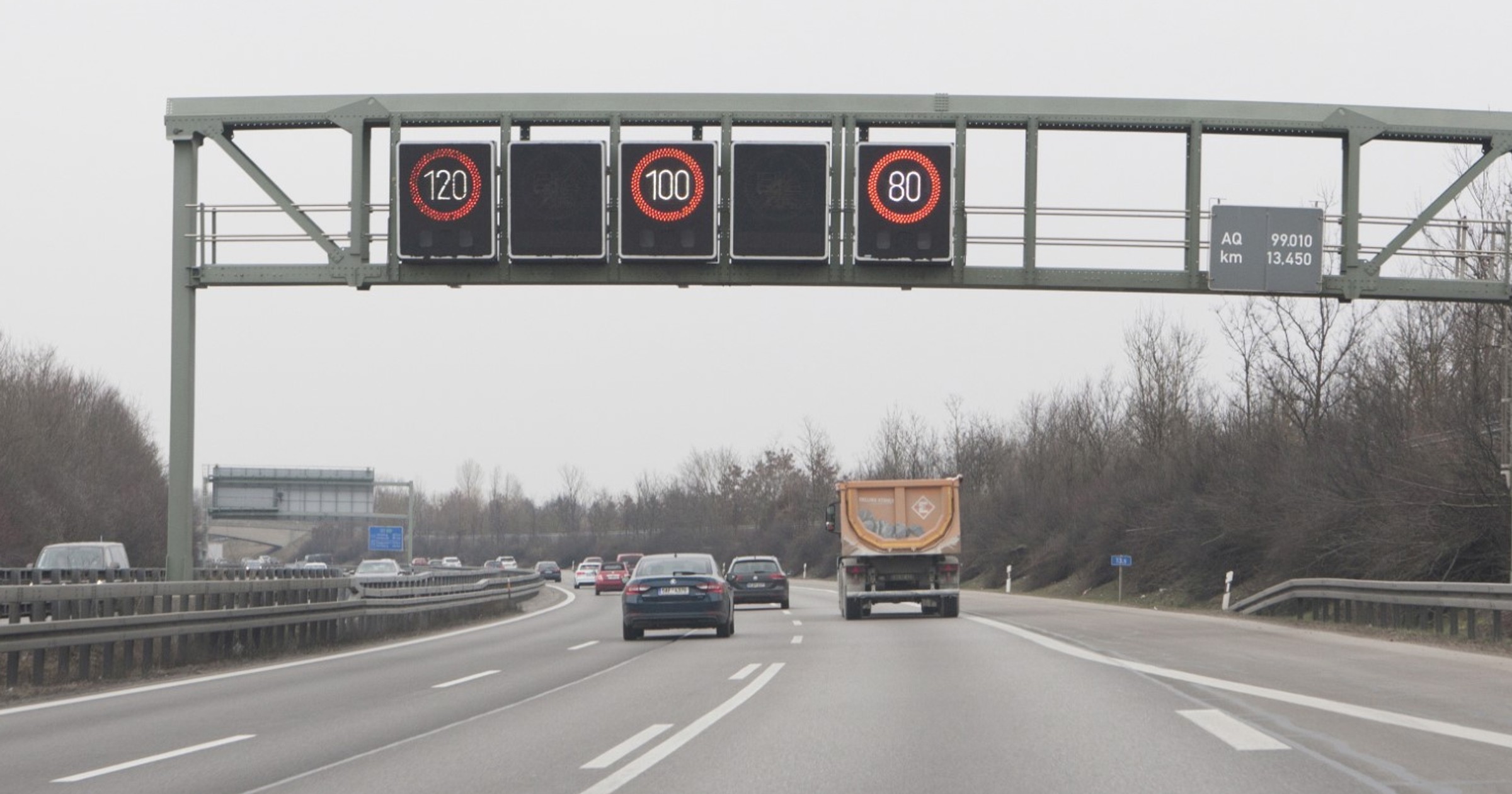 Ograniczenia prędkości na niemieckiej autostradzie