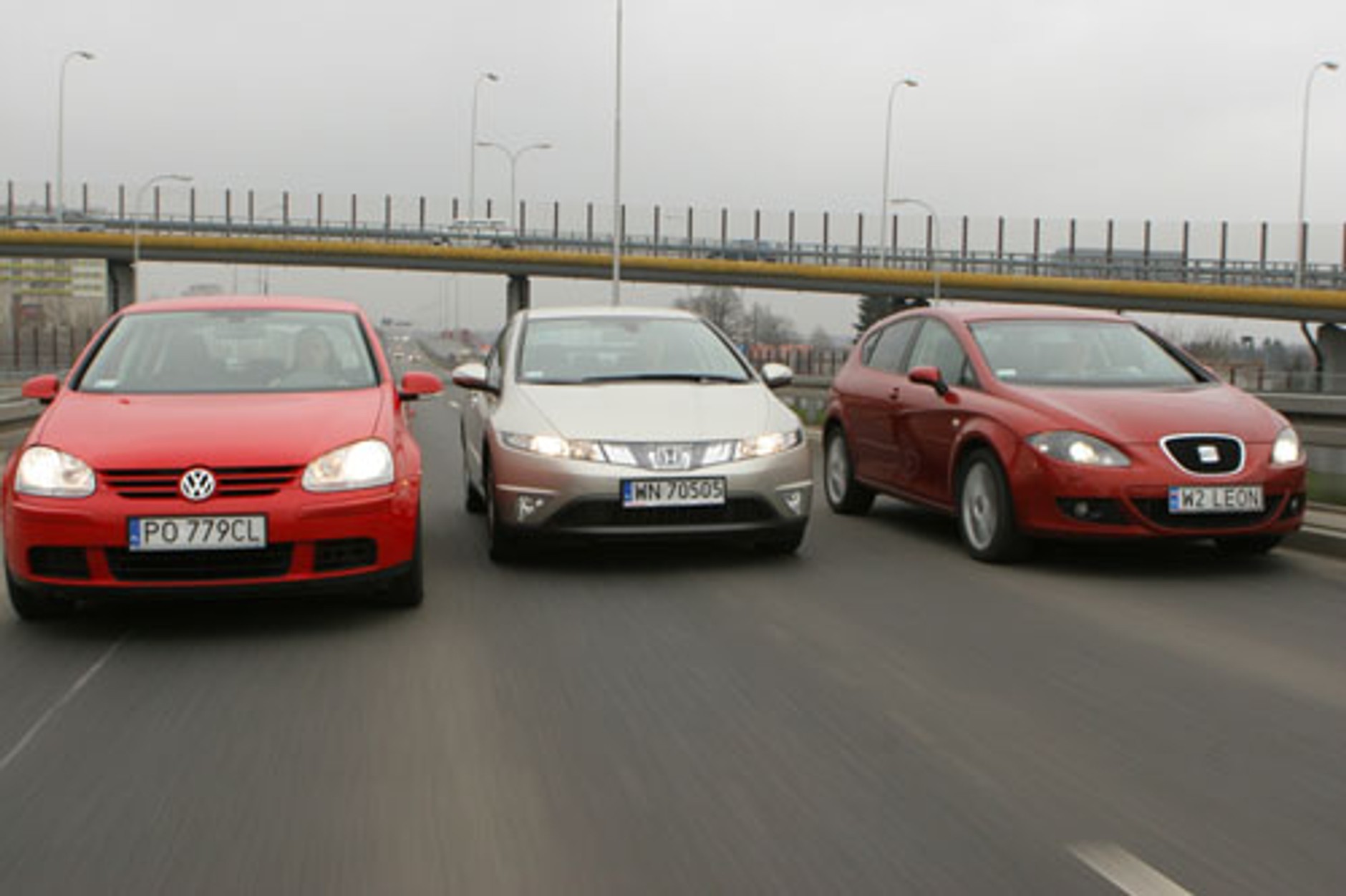 Honda Civic 1.8, Seat Leon 2.0 FSI, VW Golf 1.4 TSI - Zapewniają mocne wrażenia