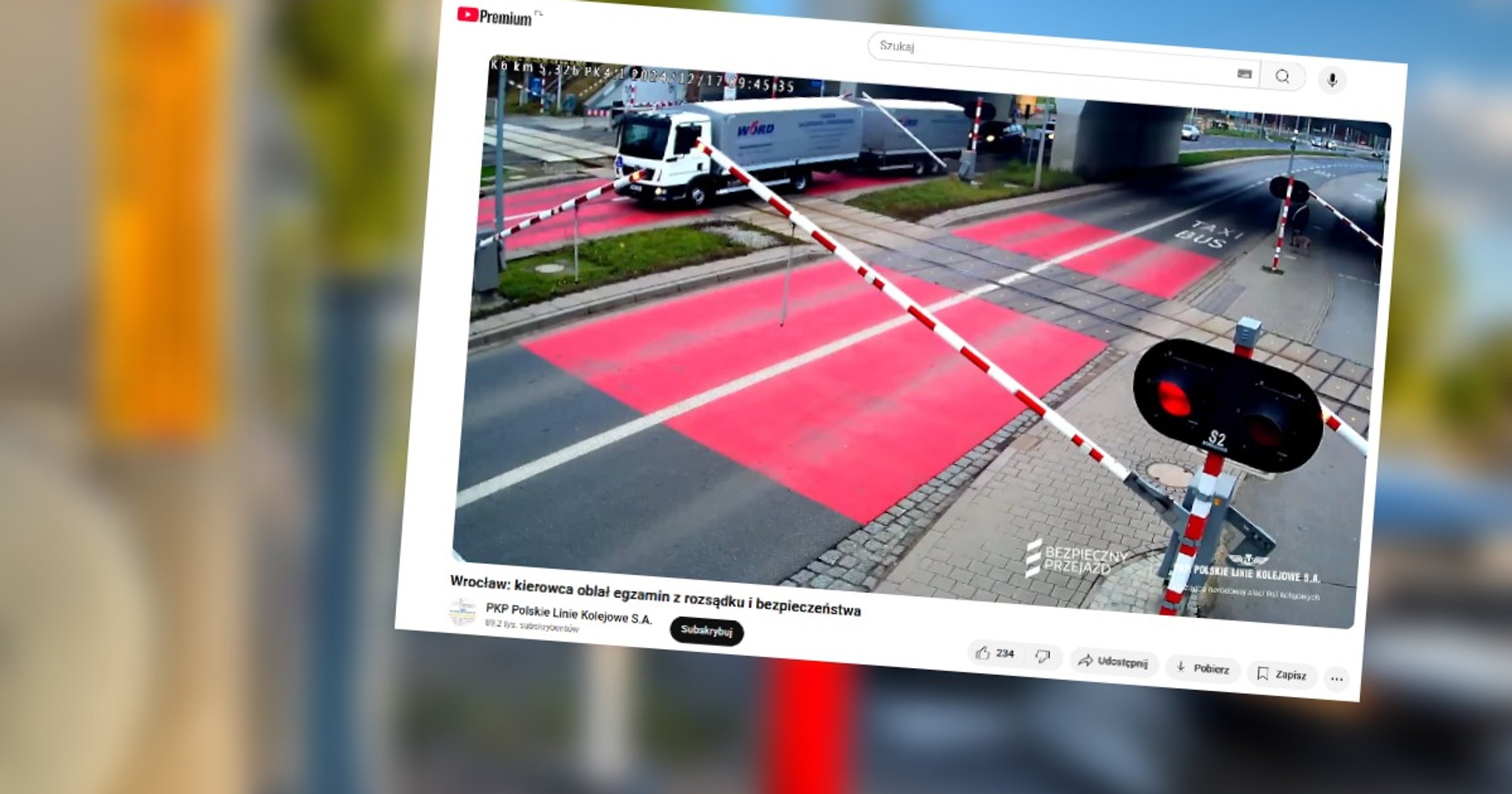 Kierowca oblał egzamin z rozsądku i bezpieczeństwa we Wrocławiu