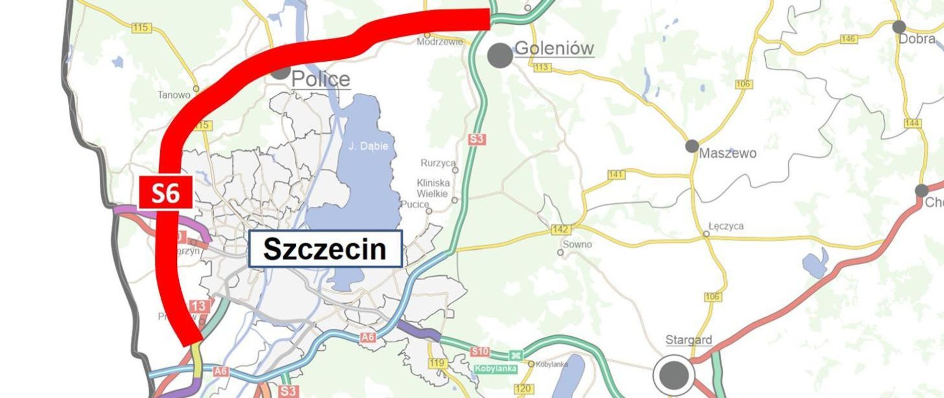 Droga ekspresowa S6 Kołbaskowo — Police stanowiąca fragment Zachodniej Obwodnicy Szczecina