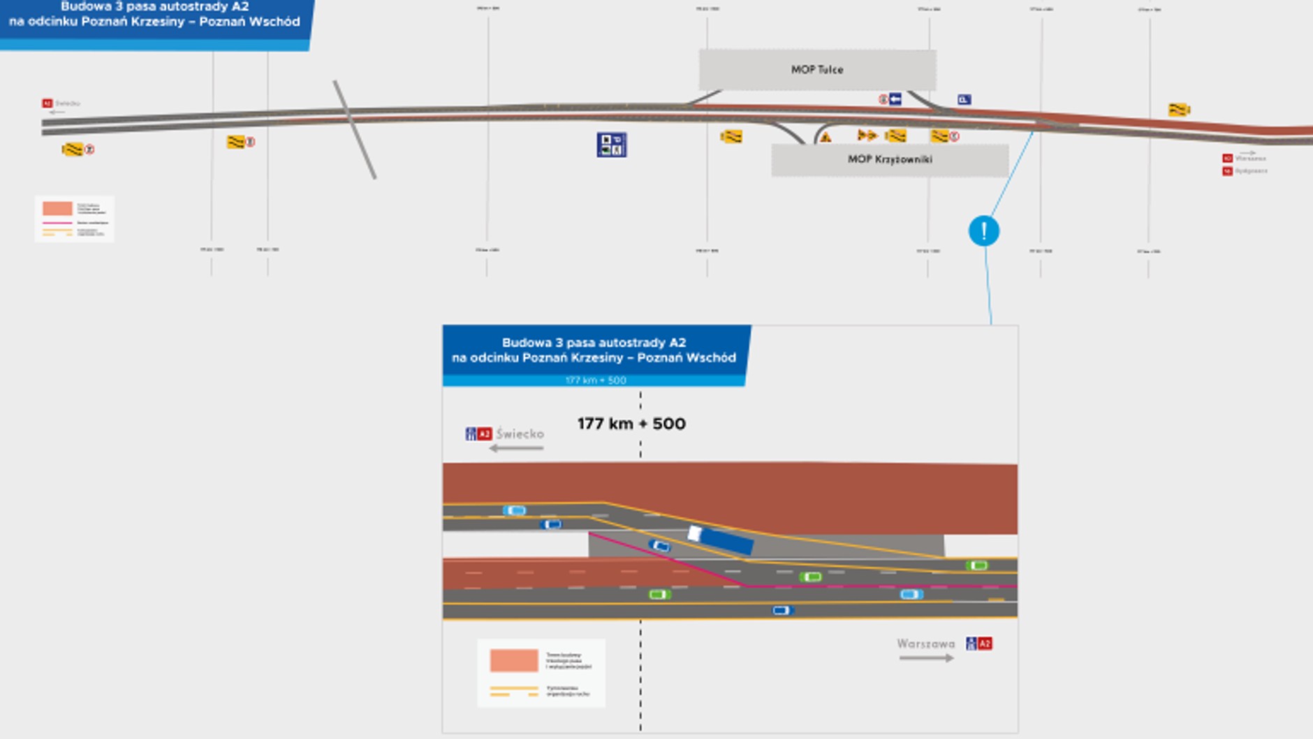 Rozbudowa A2, utrudnienia od 07.10.2024