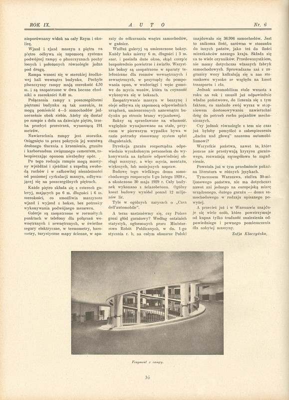 Garaże w latach 30.