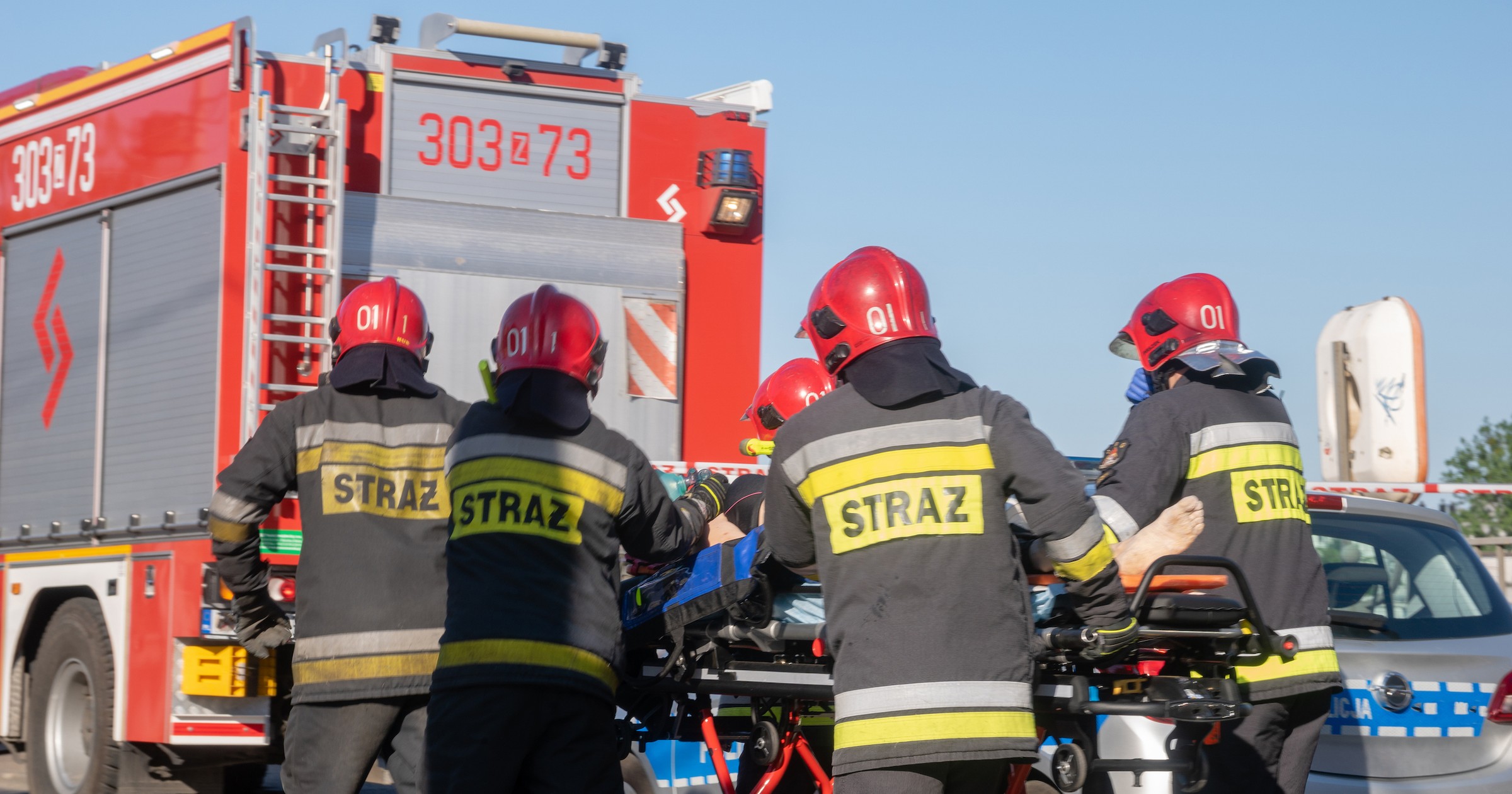 Straż pożarna — wypadek drogowy | zdj. ilustracyjne
