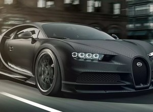 Bugatti Chiron Noire - całe na czarno
