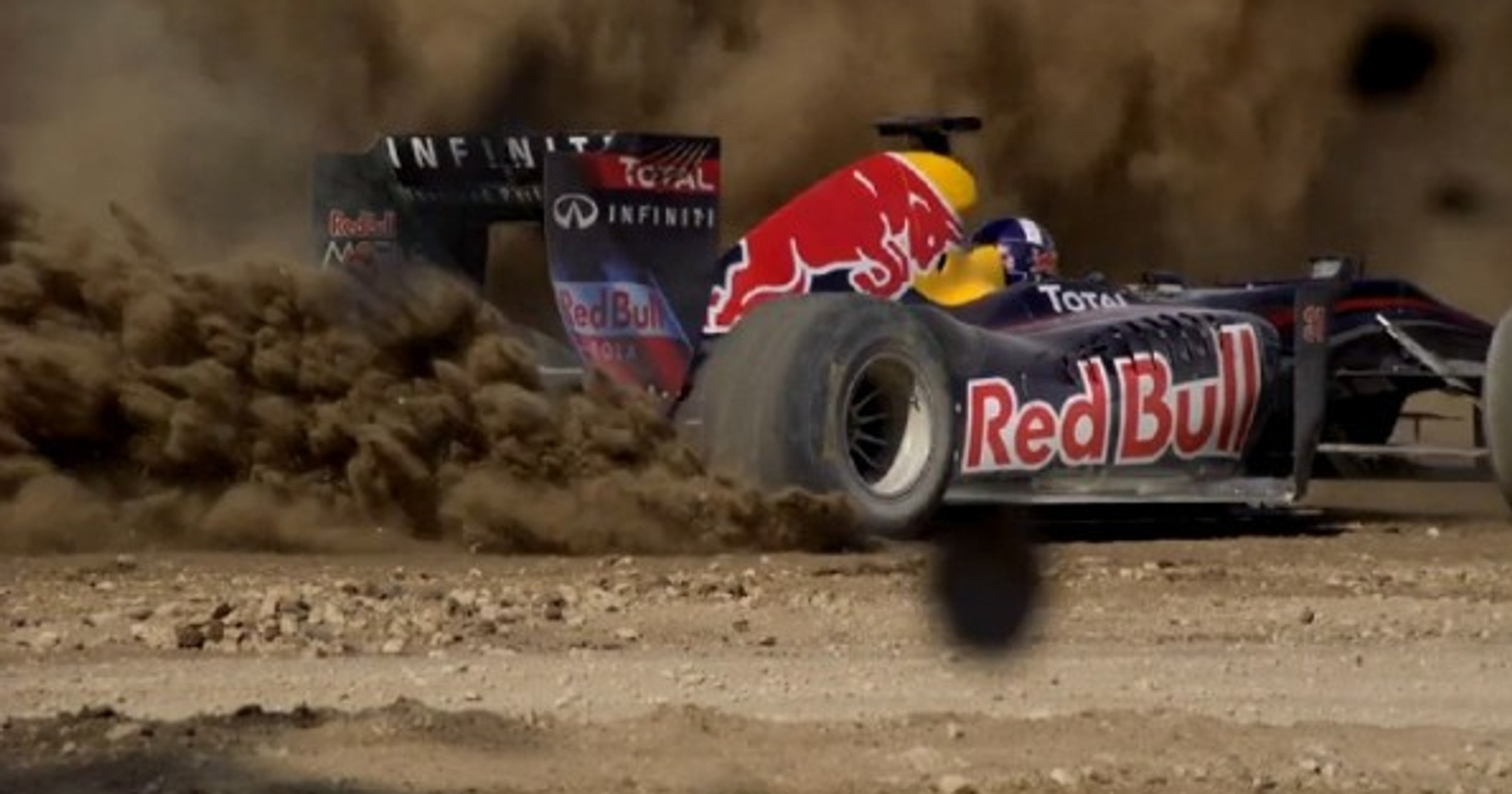 David Coulthard ujarzmia „czerwonego byka F1” na dzikim zachodzie 