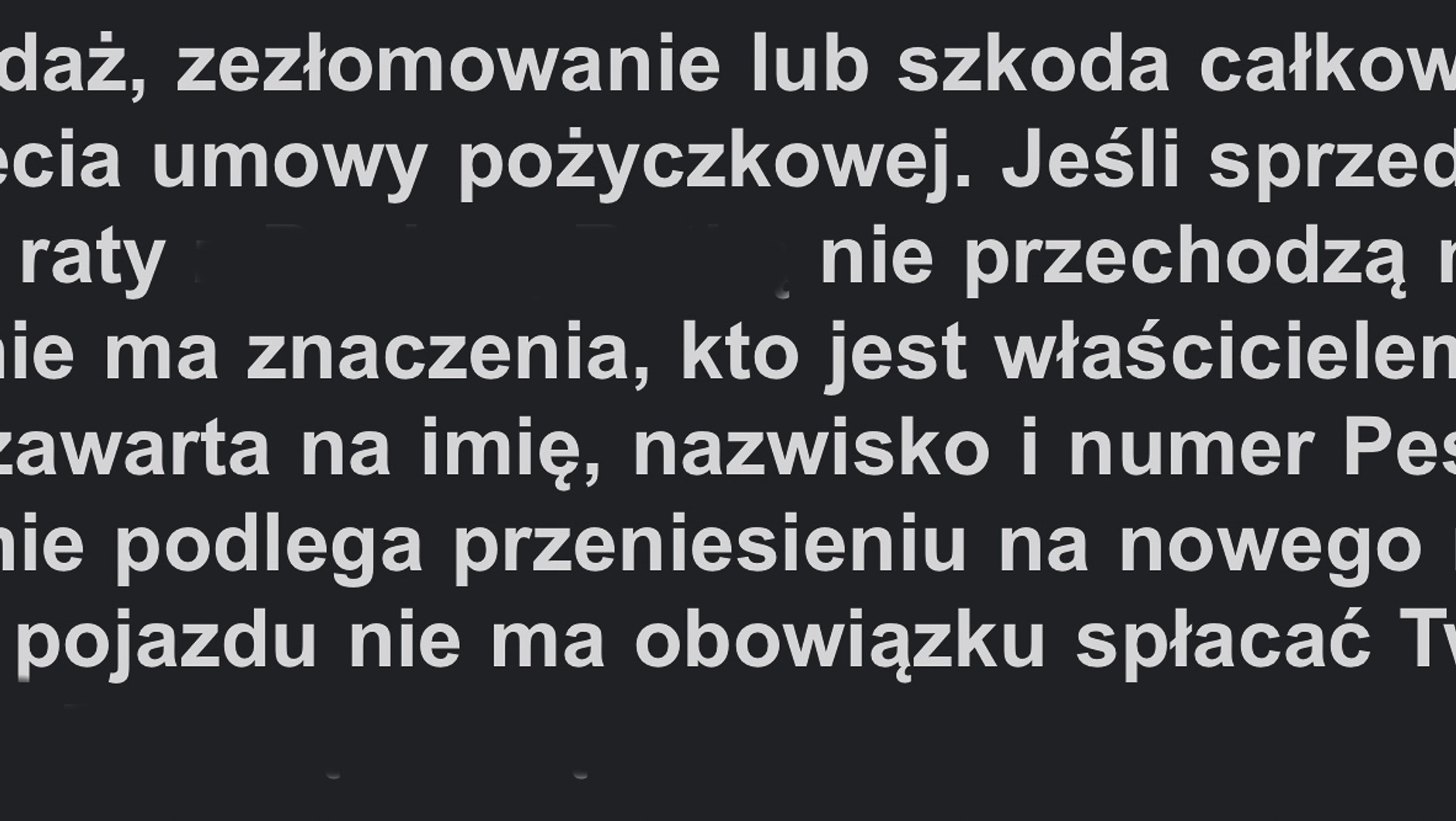Ubezpieczenie OC na raty. Informacja dla kupującego