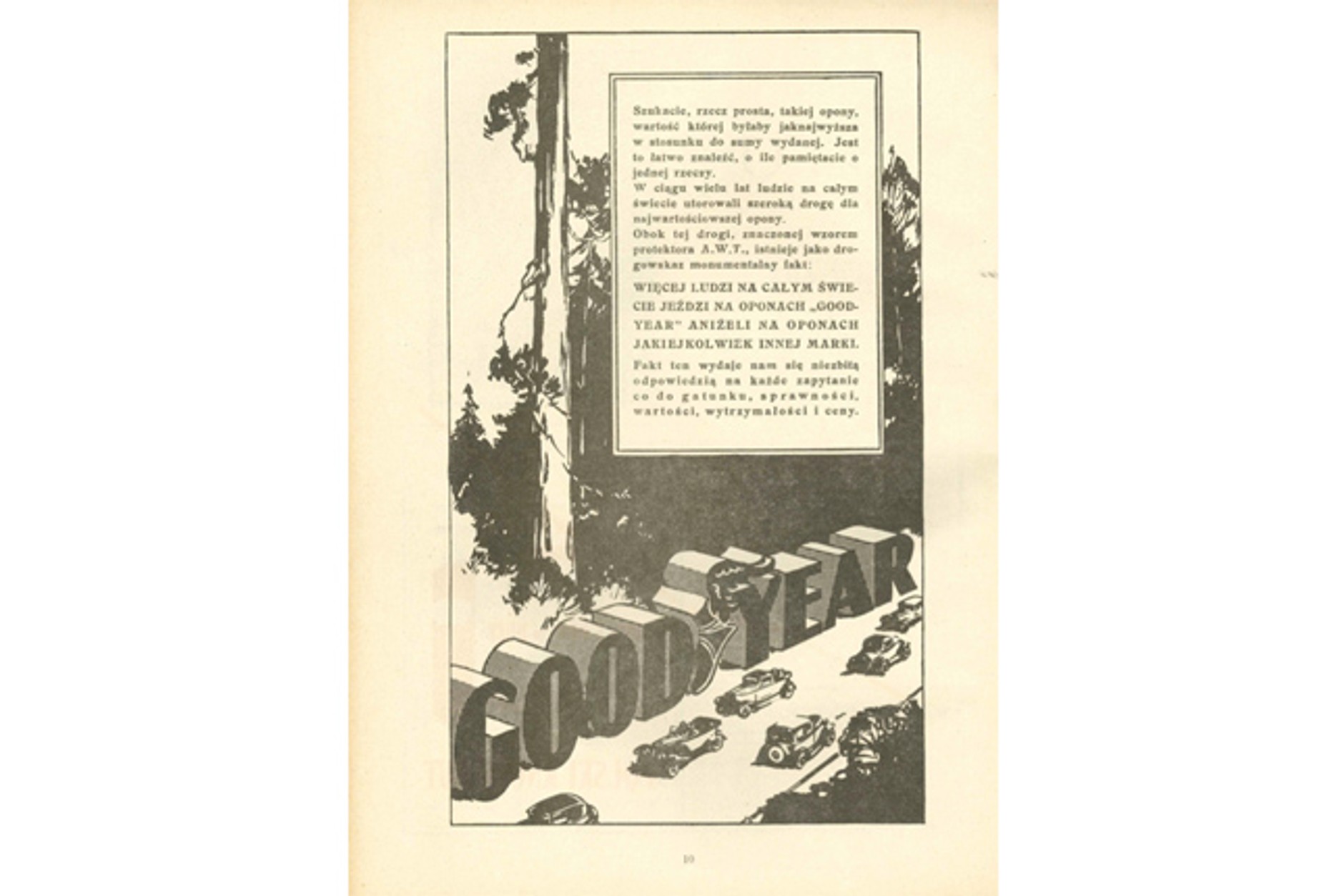 Goodyear: reklamy retro z lat 30.