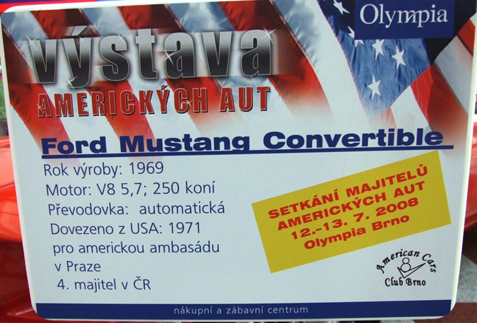 Zlot samochodów amerykańskich w Brnie (fotogaleria)