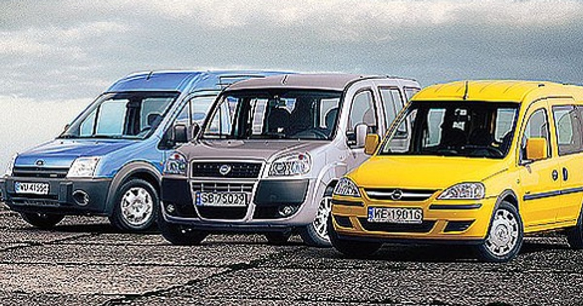 Fiat Doblo, Opel Combo, Ford Connect - Przestronne, ładowne i komfortowe