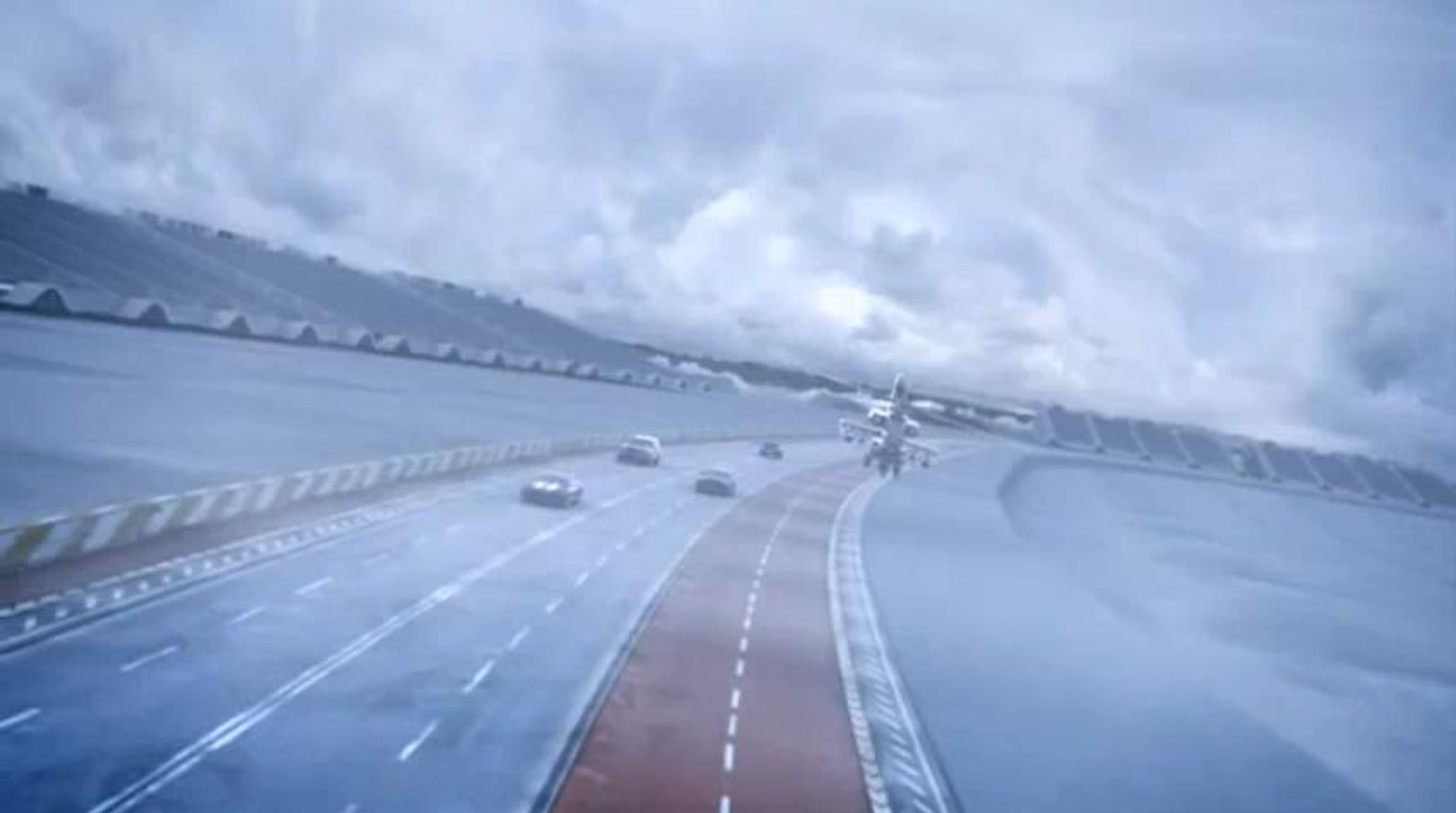 Ten potwór zaraz zrobi krzywdę kilku samochodom