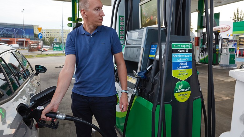 Tankowanie na stacji BP