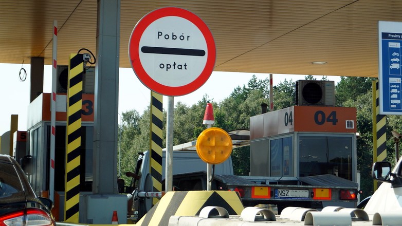 Bramki poboru opłat na autostradzie
