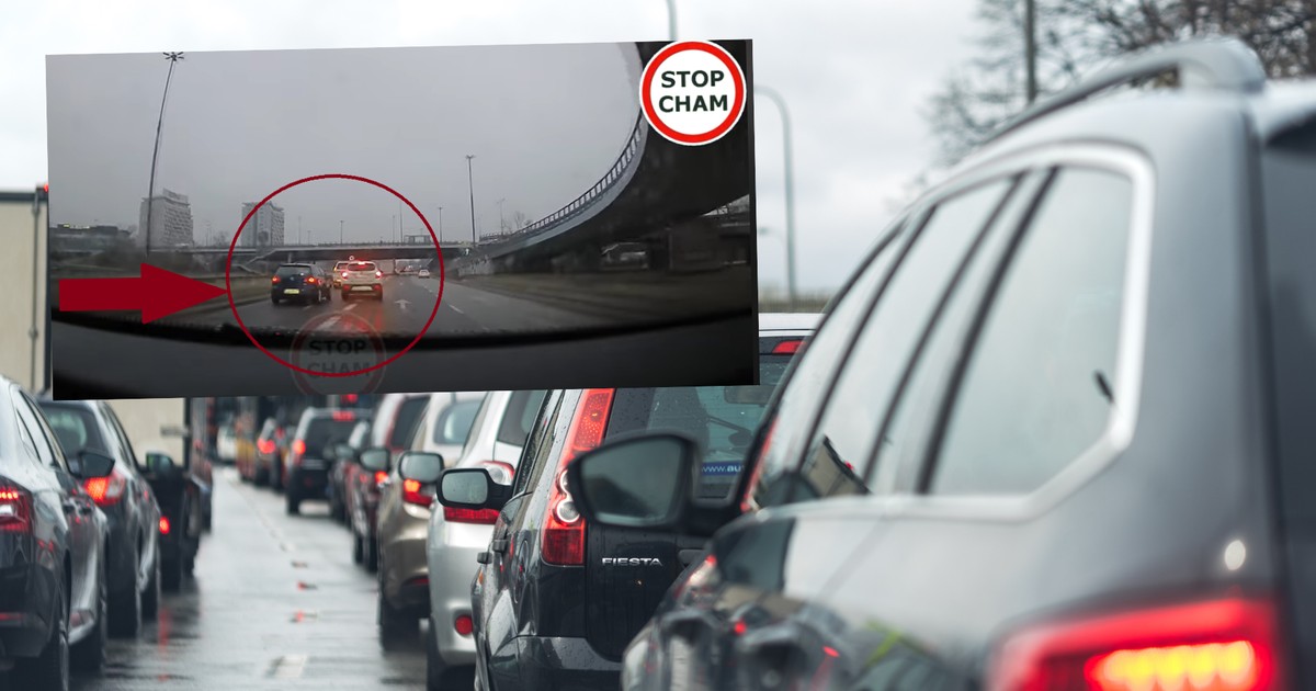 Wideo z Warszawy trafiło do sieci. Internauci nie wytrzymali (fot. screen: YouTube/STOPCHAM)