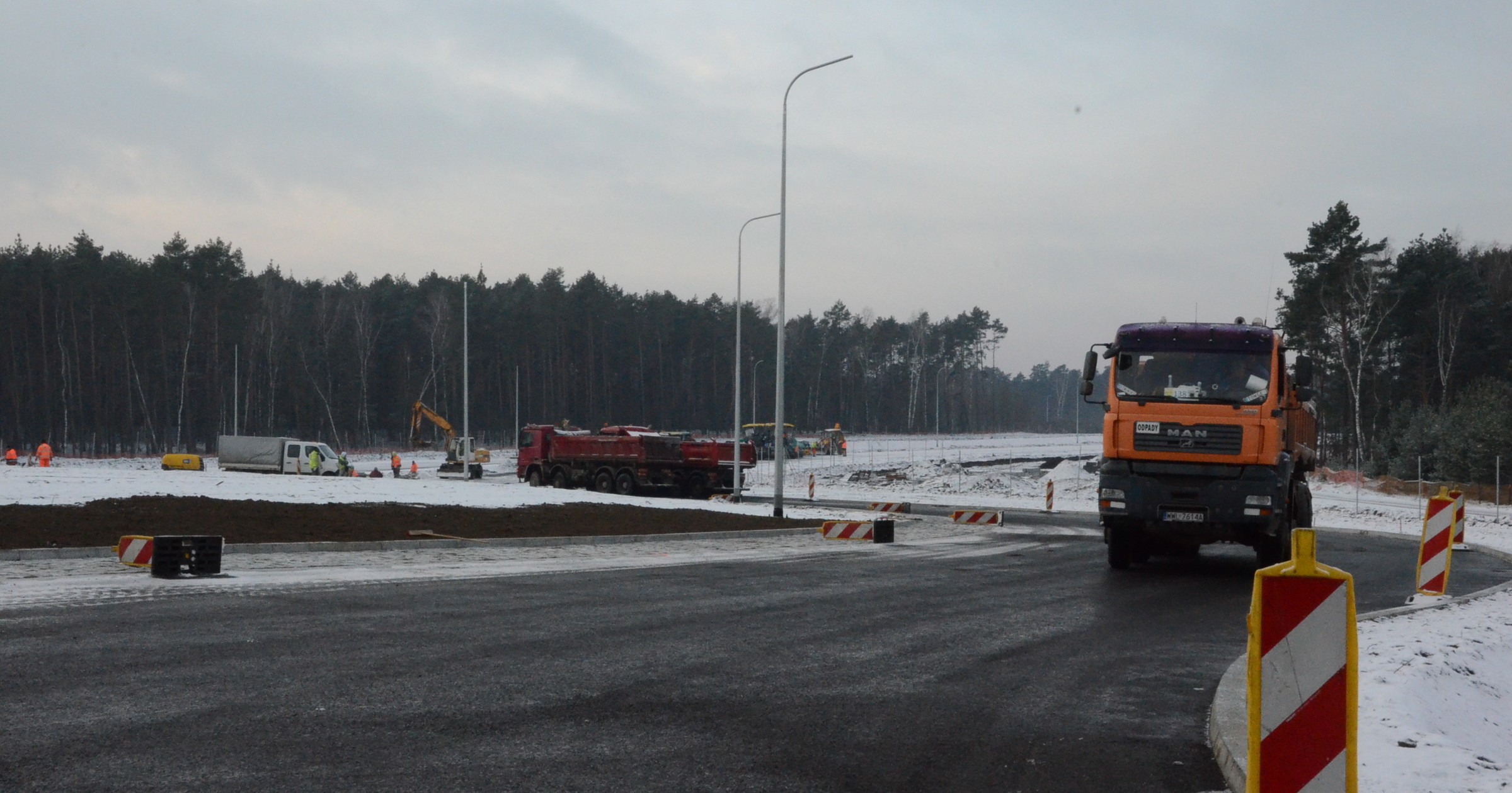 Rondo w obrębie węzła Emilia przy autostradzie A2