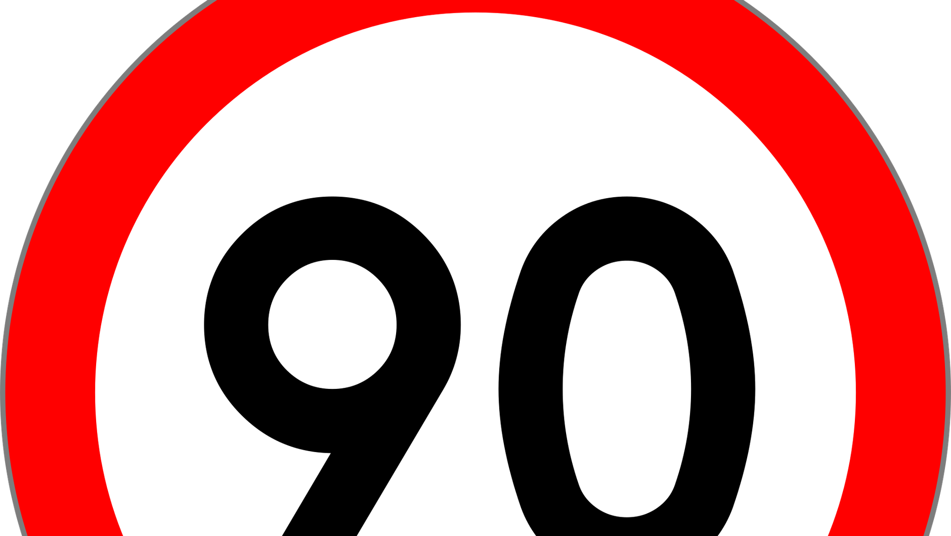 Znak B-33 – ograniczenie prędkości
