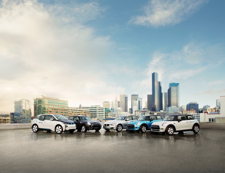 Samochody oferowane w ramach programu carsharingu BMW ReachNow