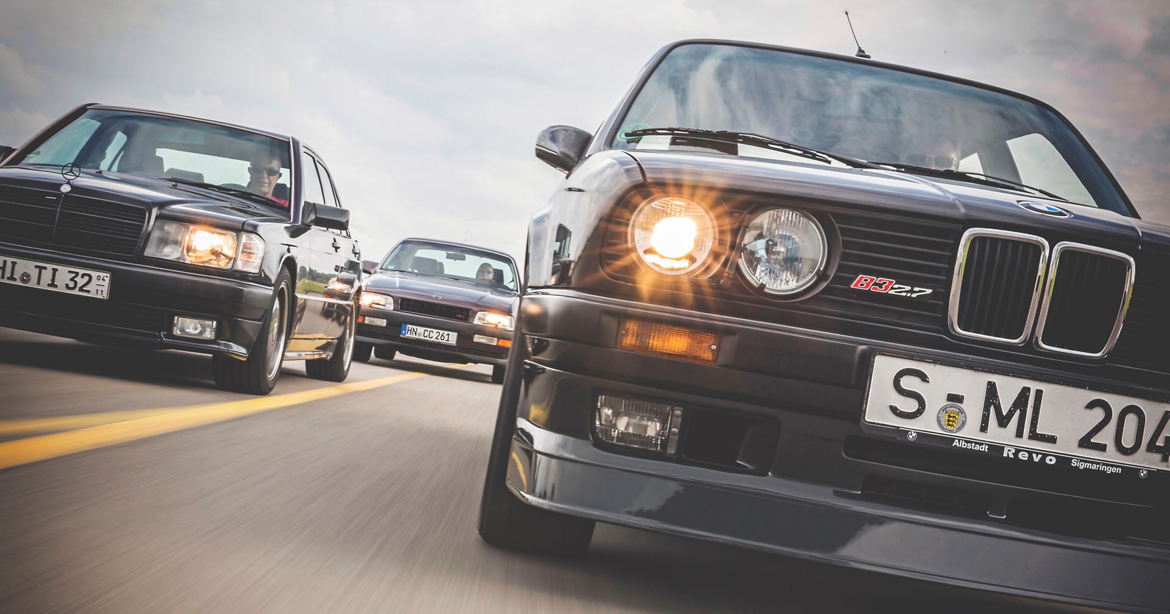 Czarne, szerokie i mocne - Alpina B3 2.7 kontra AMG 190 E 3.2 i Irmscher Senator 4.0