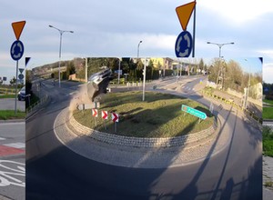 Pięciu najlepszych "lotników", którzy "skakali" przez rondo