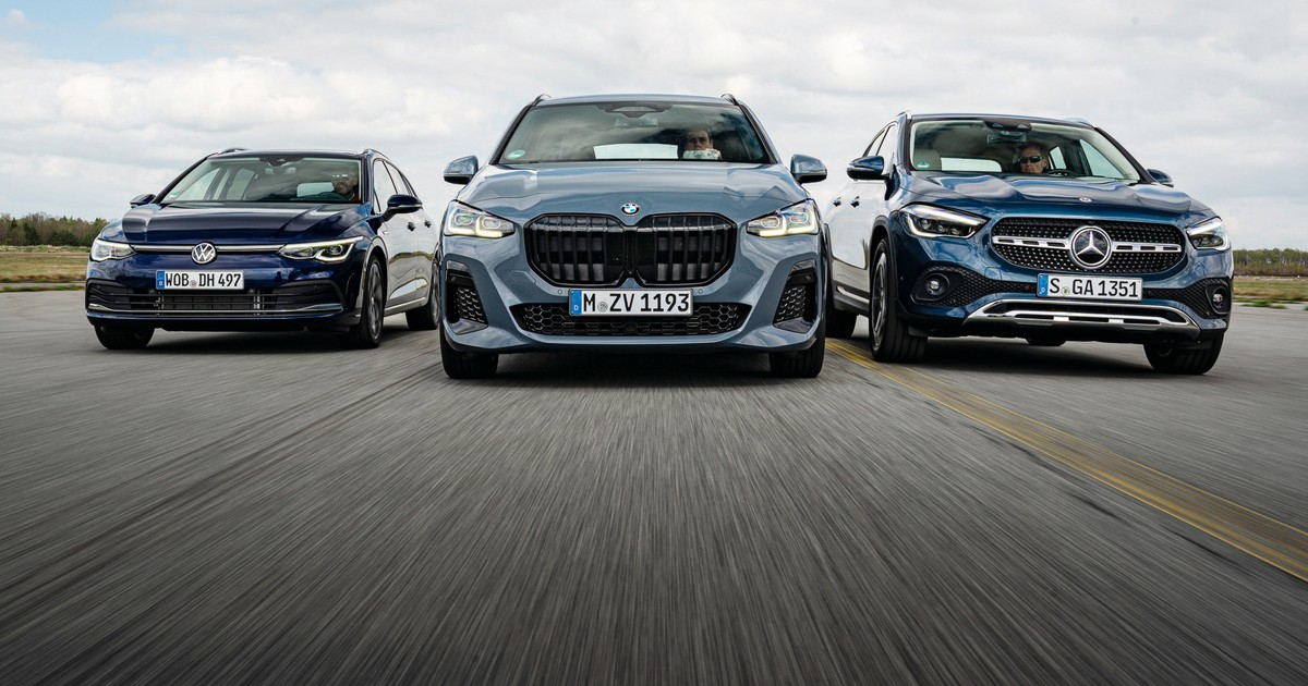 BMW 2 Active Tourer, Mercedes GLA i VW Golf Variant - porównanie