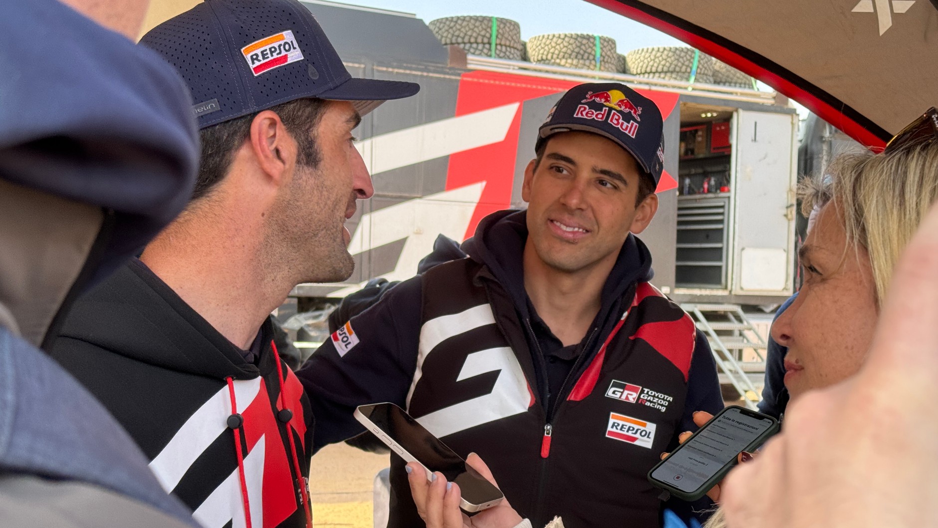 Stanowisko Toyota Gazoo Racing na biwaku Rajd Dakar 2025