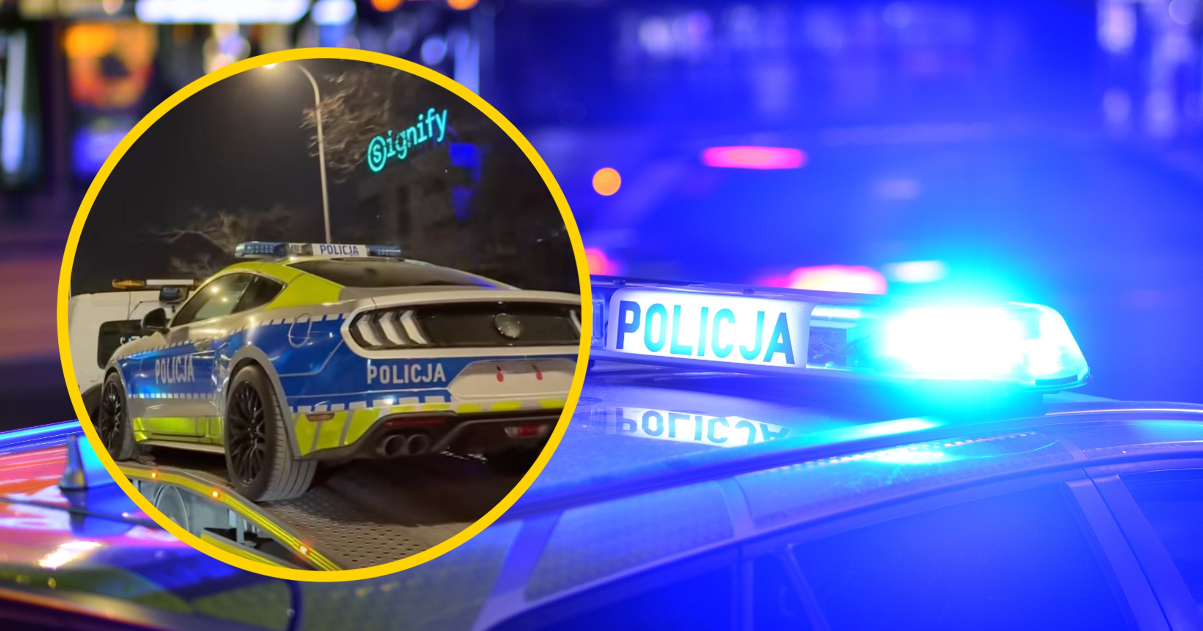 Policyjny Ford Mustang