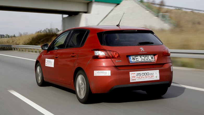 Peugeot 308: test 25 tys. km non stop