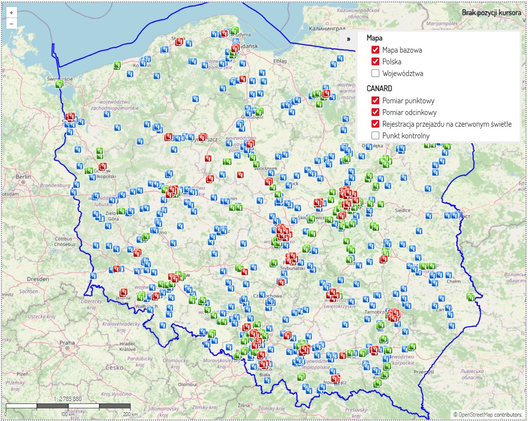 Mapa urządzeń CANARD