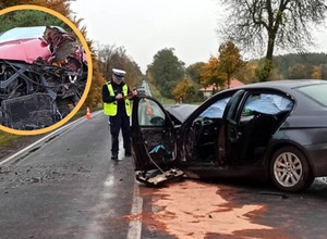 Przerażający wypadek BMW na Mazowszu. Auta nadają się tylko na szrot