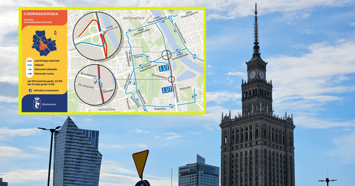 Zmiana nawierzchni na ul. Czerniakowskiej w Warszawie