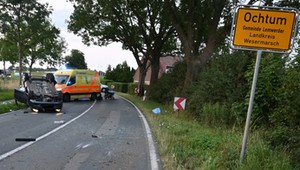 Kierowca z Polski pędził przez Niemcy. Dachowanie to najmniejszy problem