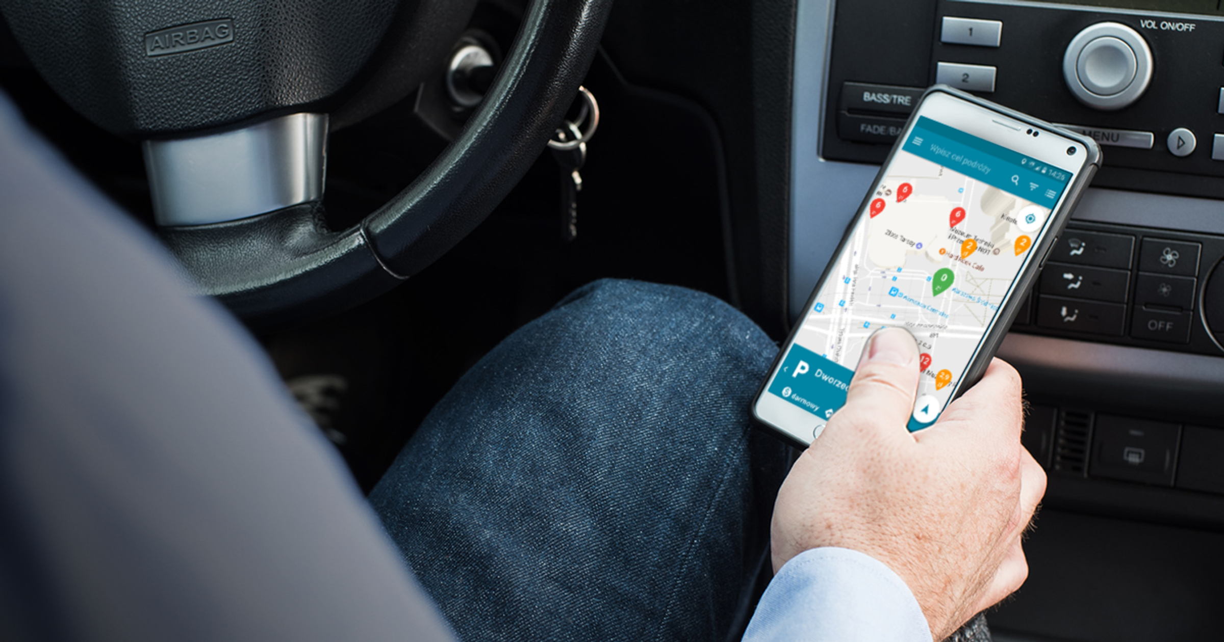 Bezpłatna aplikacja FindPark do wyszukiwania miejsc parkingowych