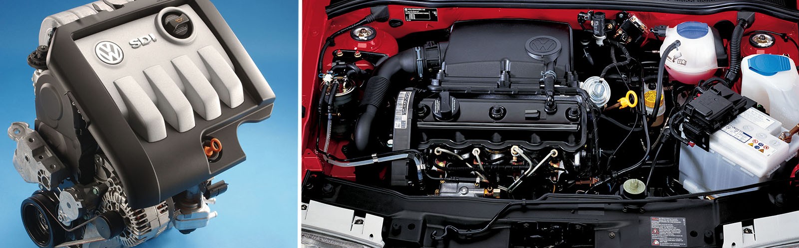 Silniki SDI są konstrukcyjnie zbliżone do zwykłych turbodiesli (w przypadku 2.0 – do PD), ale przeszły zmiany: inne są głowice, stosuje się więcej elektroniki.