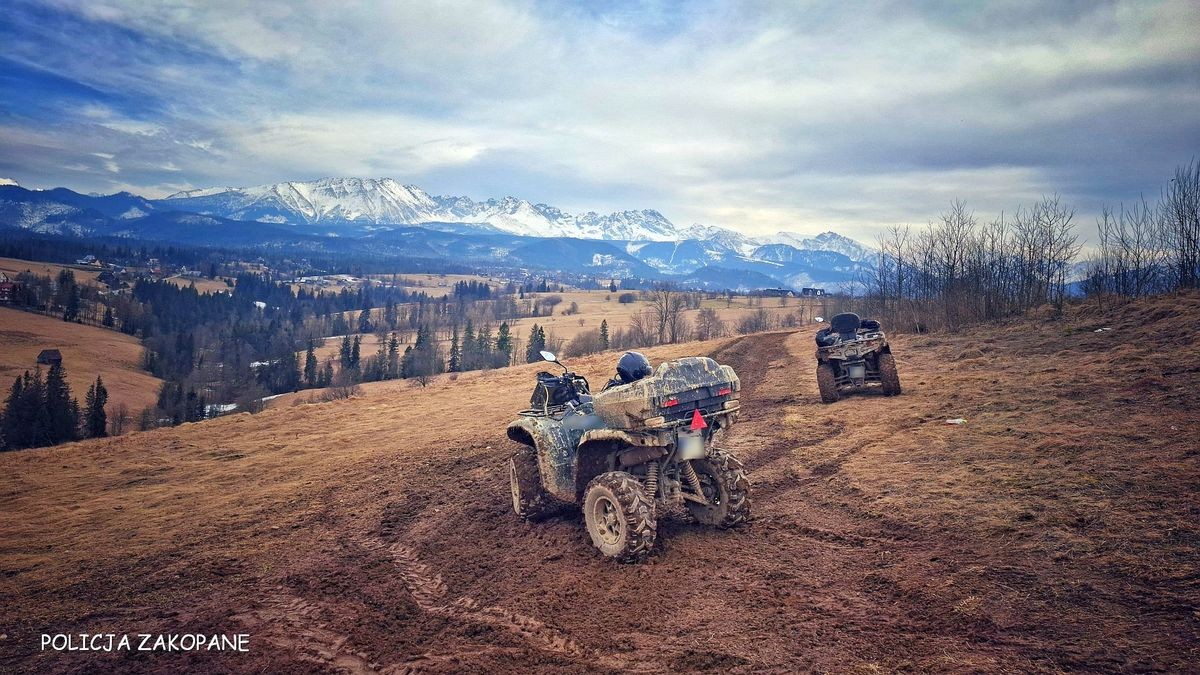 Policja na Podhalu walczy z kierowcami quadów