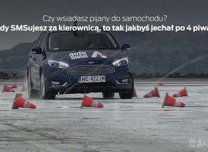 SMS za kółkiem jak 1,1 promila?