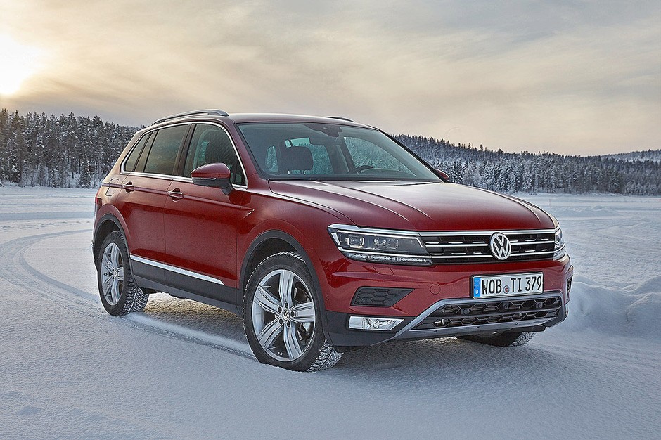 Nowy Volkswagen Tiguan - stabilny nawet na lodzie