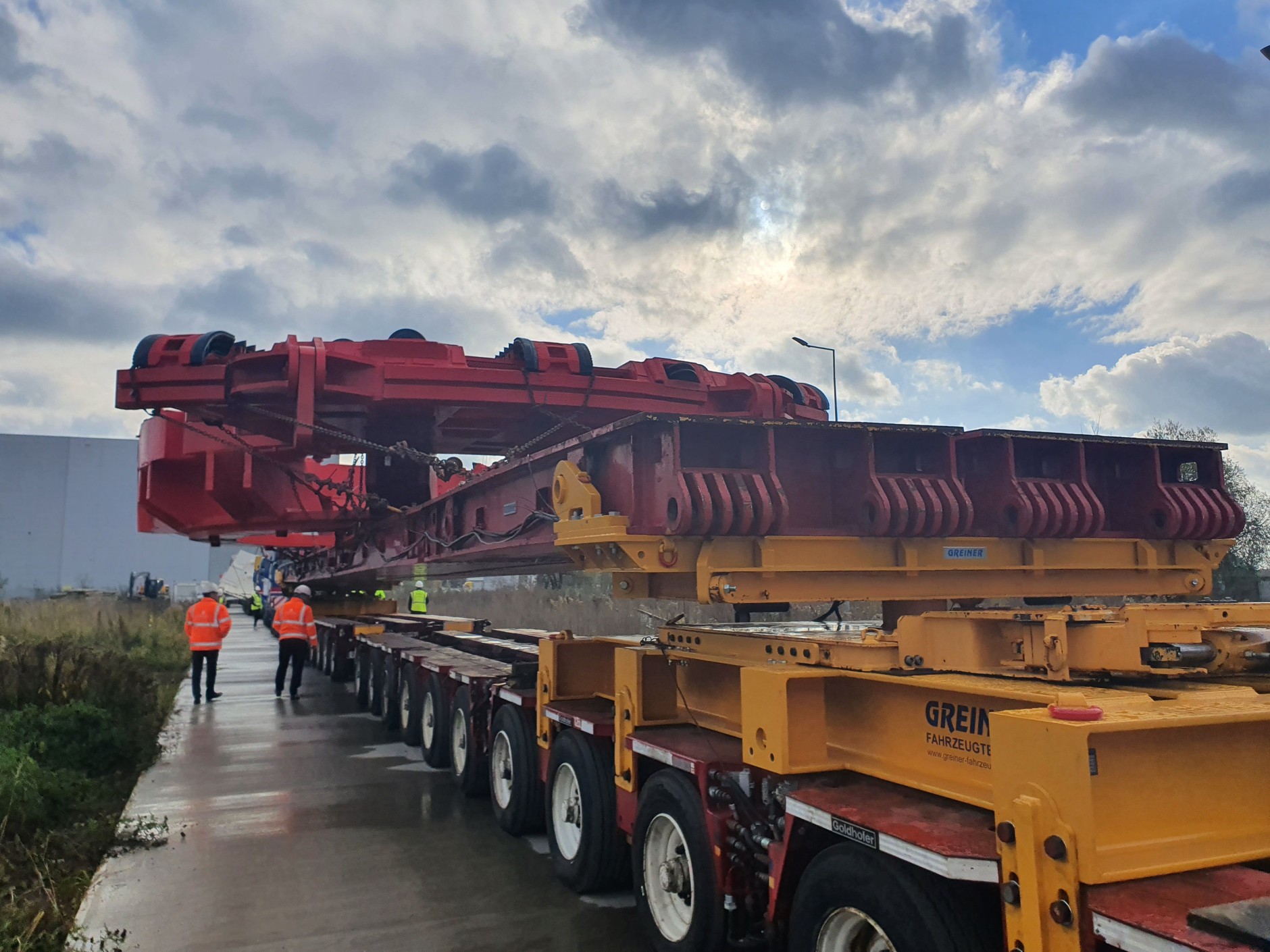 Transport tarczy TBM