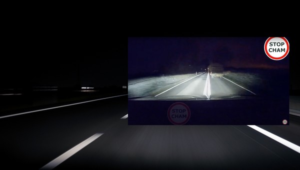 Ciągnik widmo na drodze wojewódzkiej