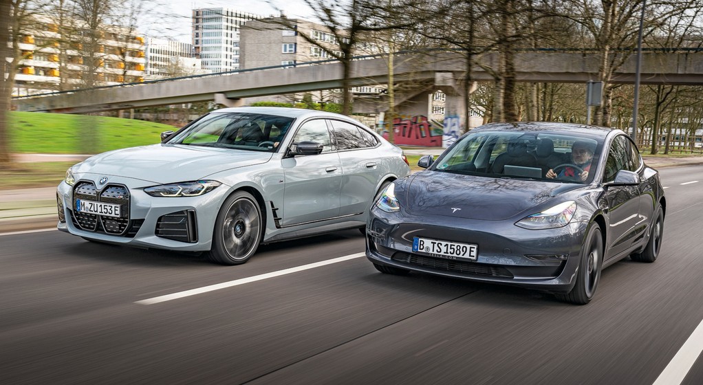 Tesla Model 3 i BMW i4