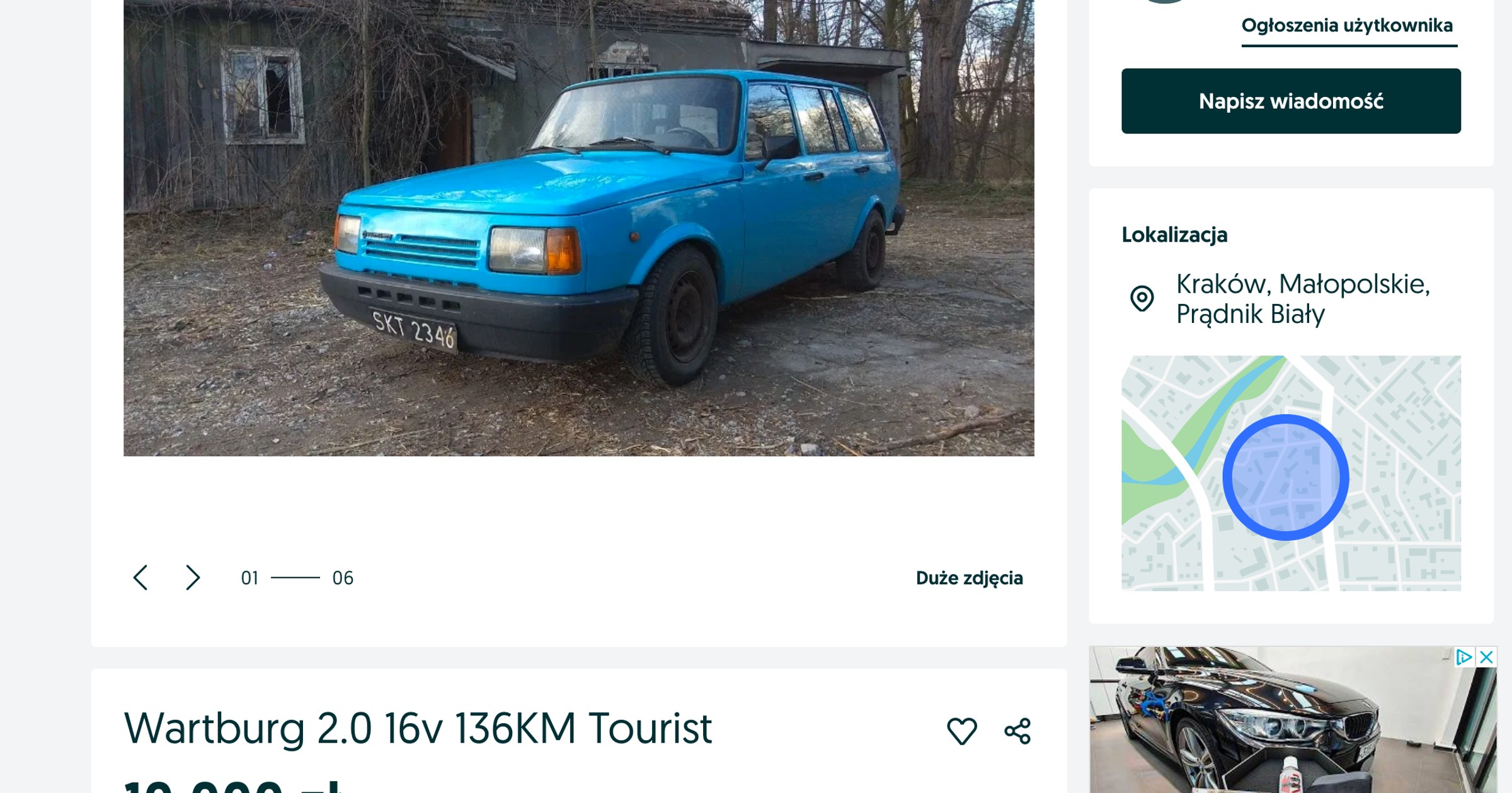 Wartburg Tourist z silnikiem Hondy