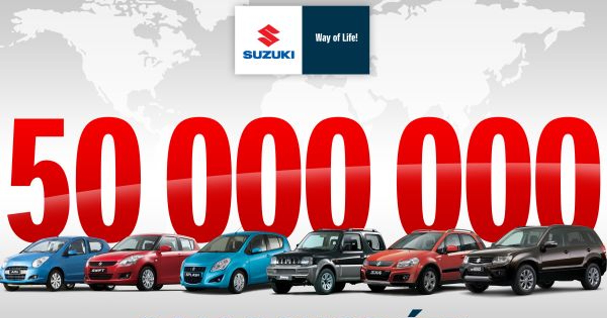 Suzuki 50 mln samochodów