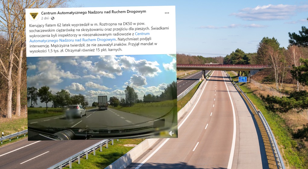 Wyprzedzał ciężarówkę na skrzyżowaniu i przejściu (zdjęcie ilustracyjne, screen: facebook.com/Bezpiecznienadrogach)