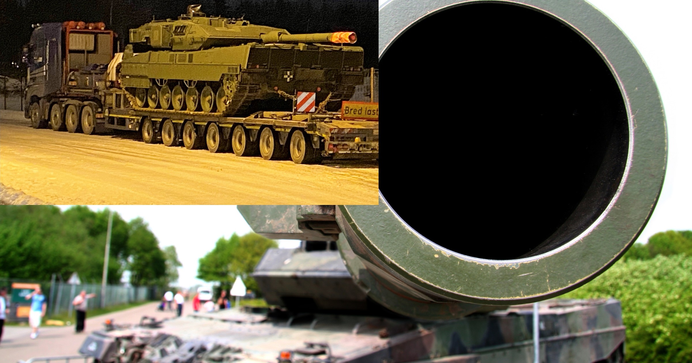 TIR przeciążony o 15 ton przez czołg