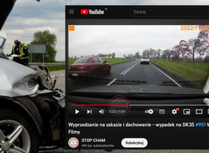 Wyprzedzał na zakazie i na łuku drogi. Tragiczny koniec [WIDEO]