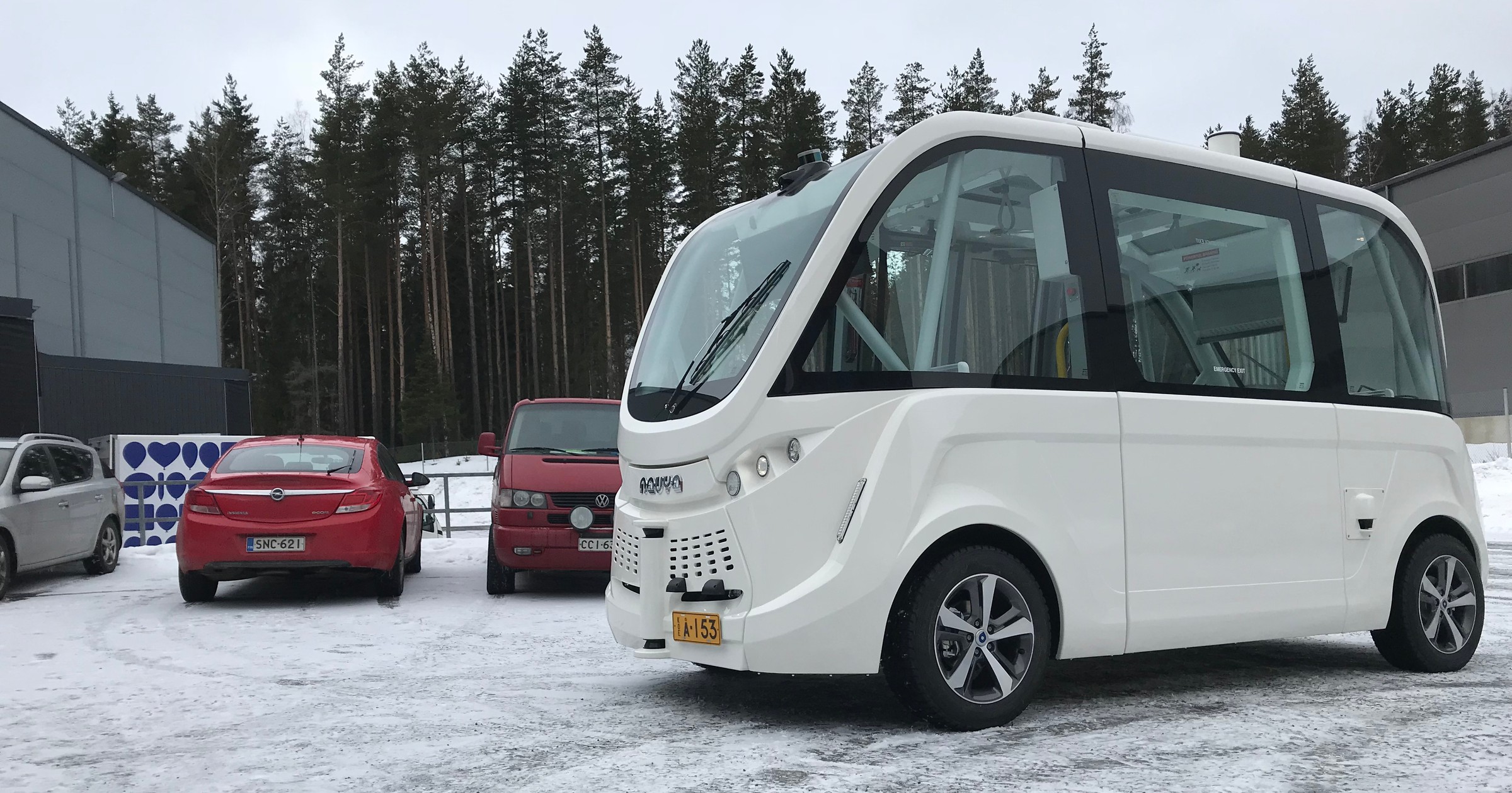Autonomiczne autobusy projektu Sohjoa w Finlandii